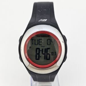 New Balance Duo‎ Sport Men's Digital Watch 40MM Black Plastic Bands New Battery
